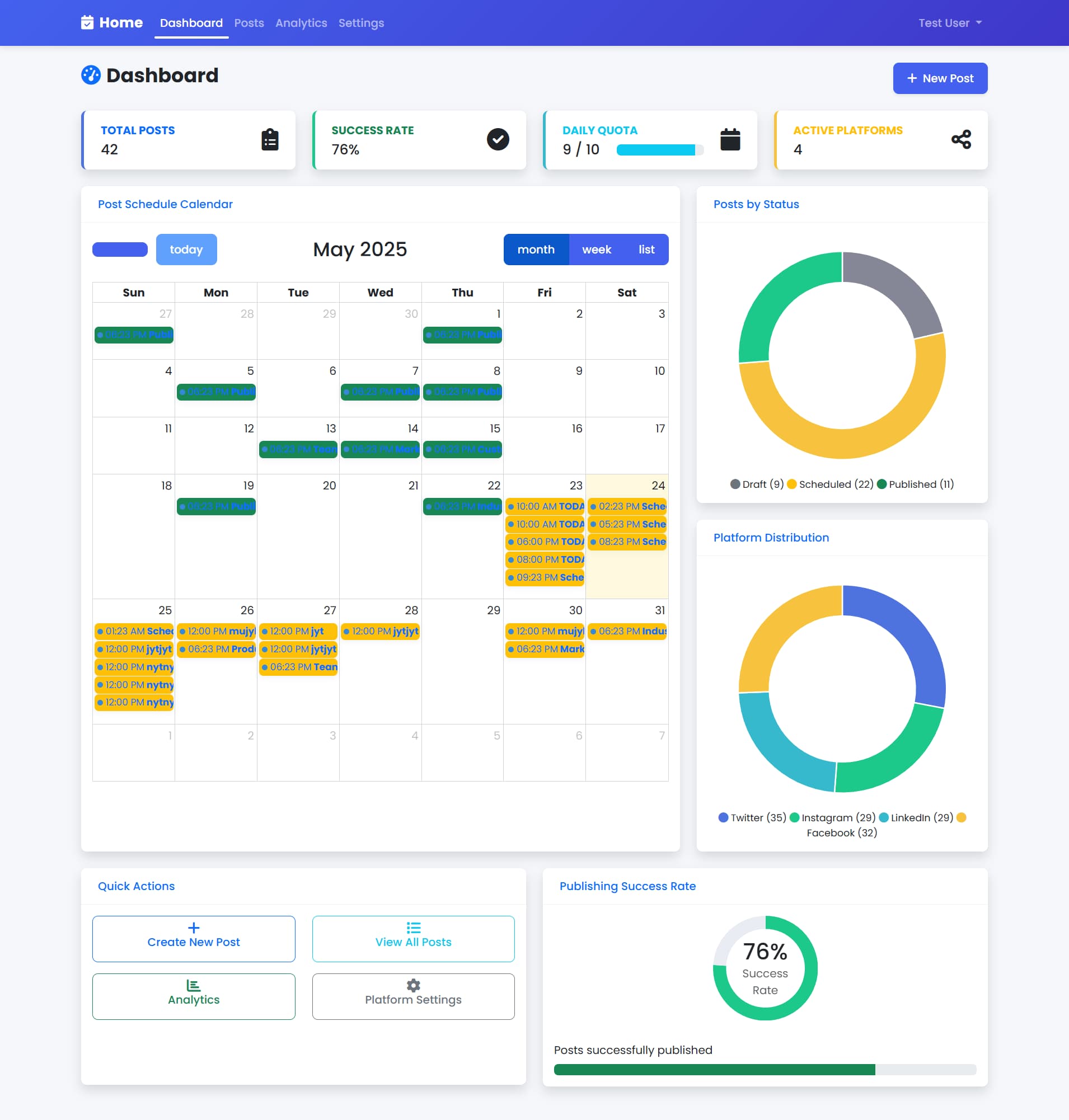 Scheduler Dashboard