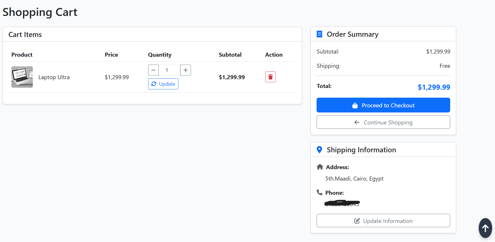 Checkout Process